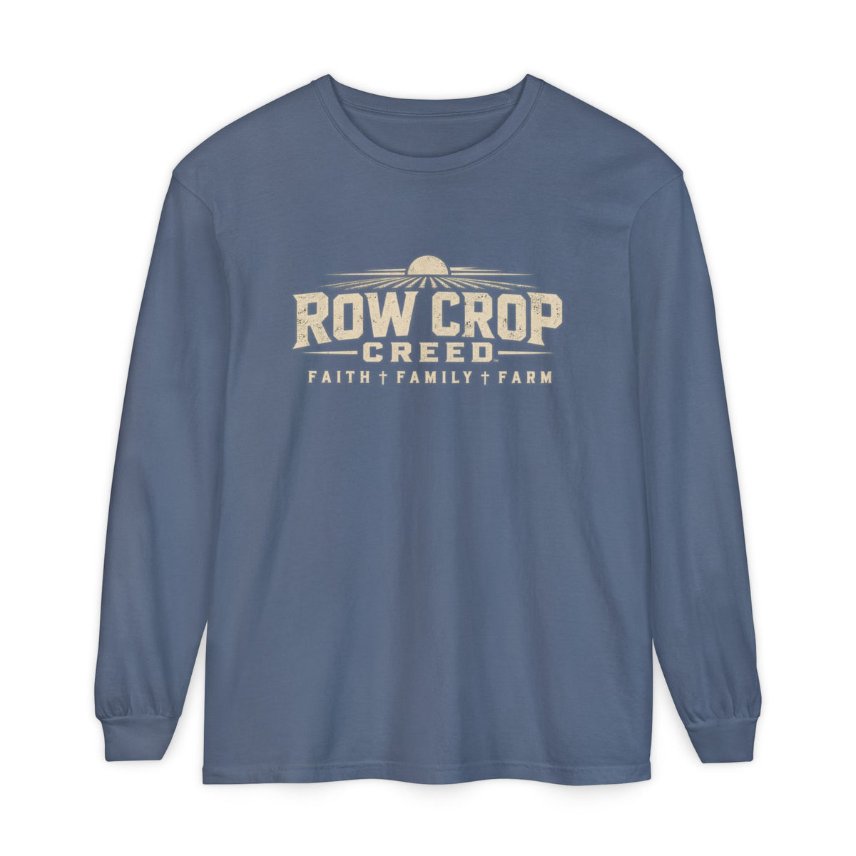 ROW CROP CREED Long Sleeve T-Shirt