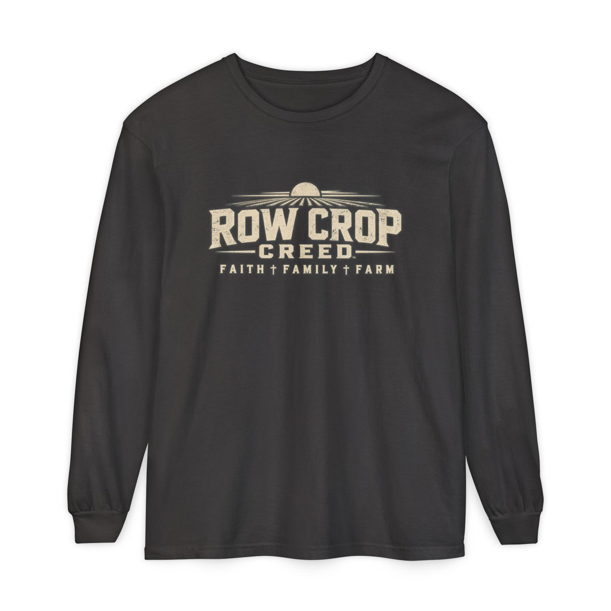 ROW CROP CREED Long Sleeve T-Shirt