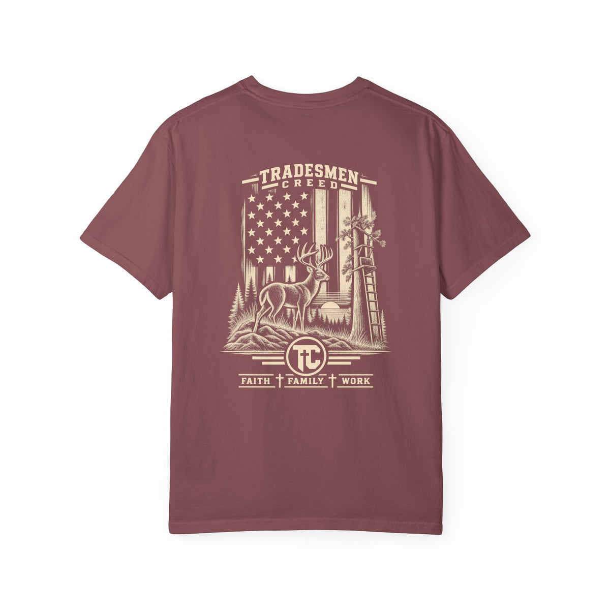Patriotic Whitetail Hunt T-Shirt