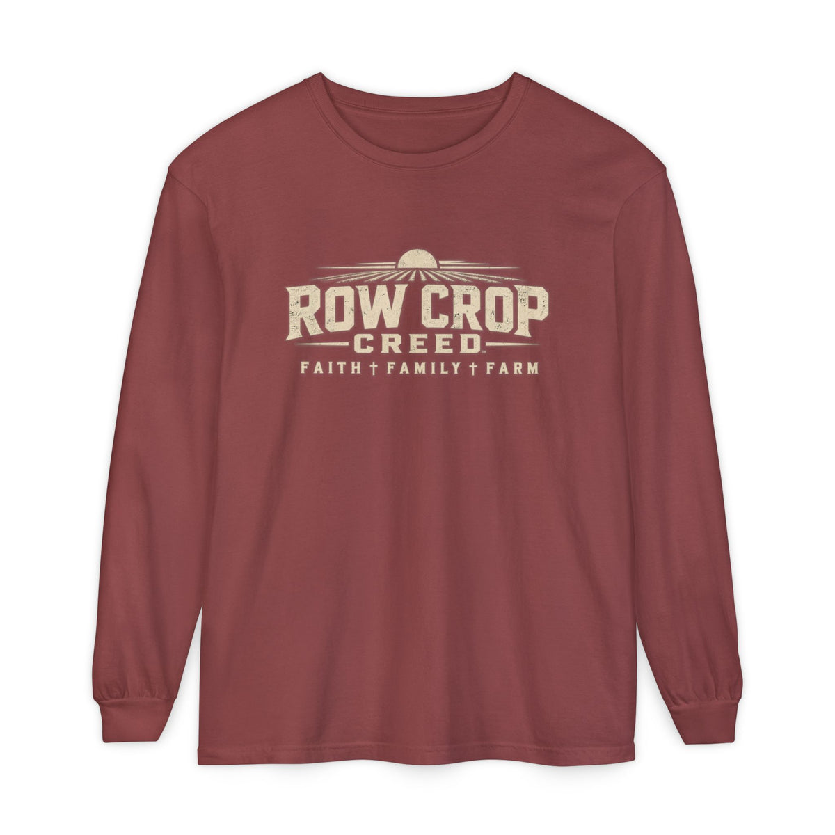 ROW CROP CREED Long Sleeve T-Shirt