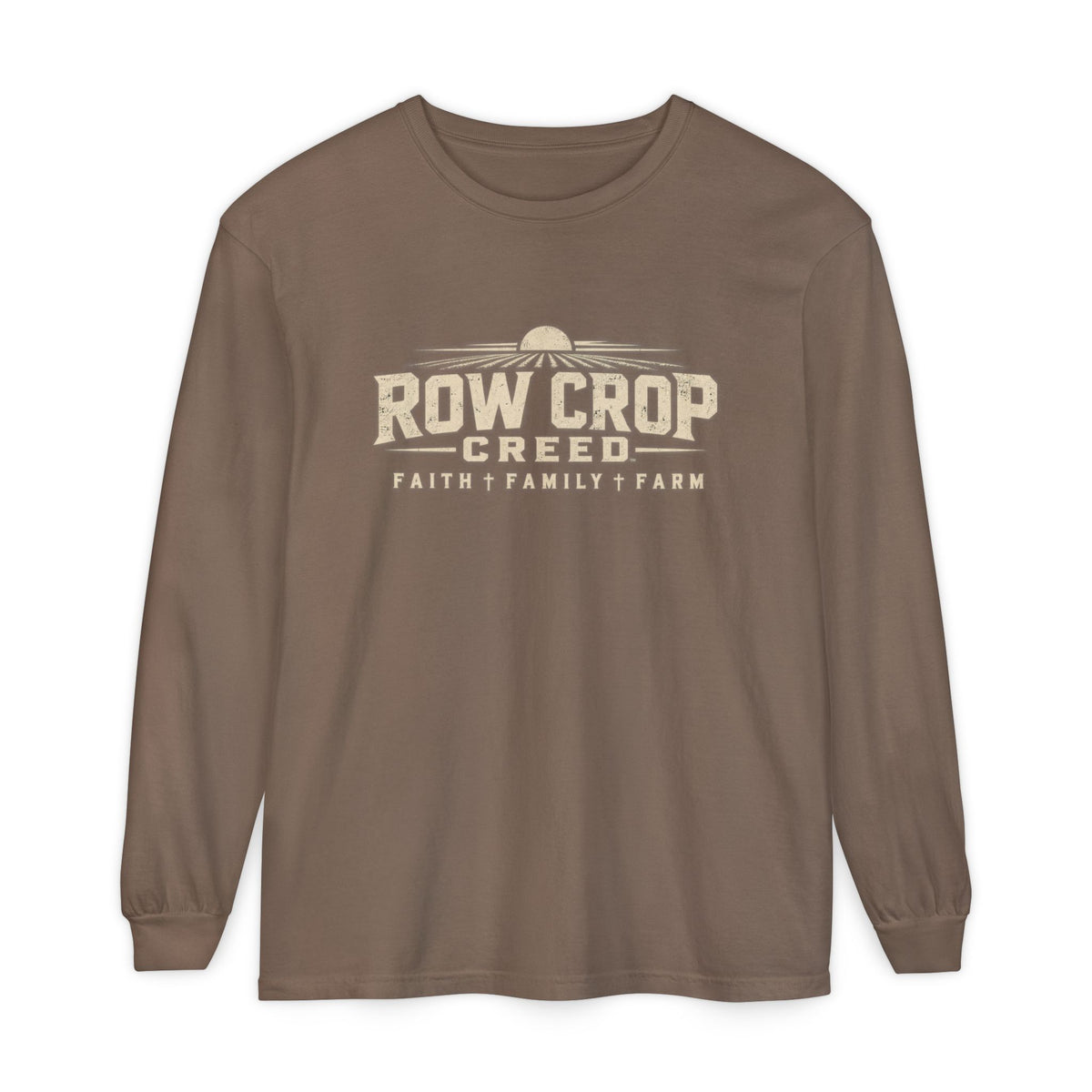 ROW CROP CREED Long Sleeve T-Shirt