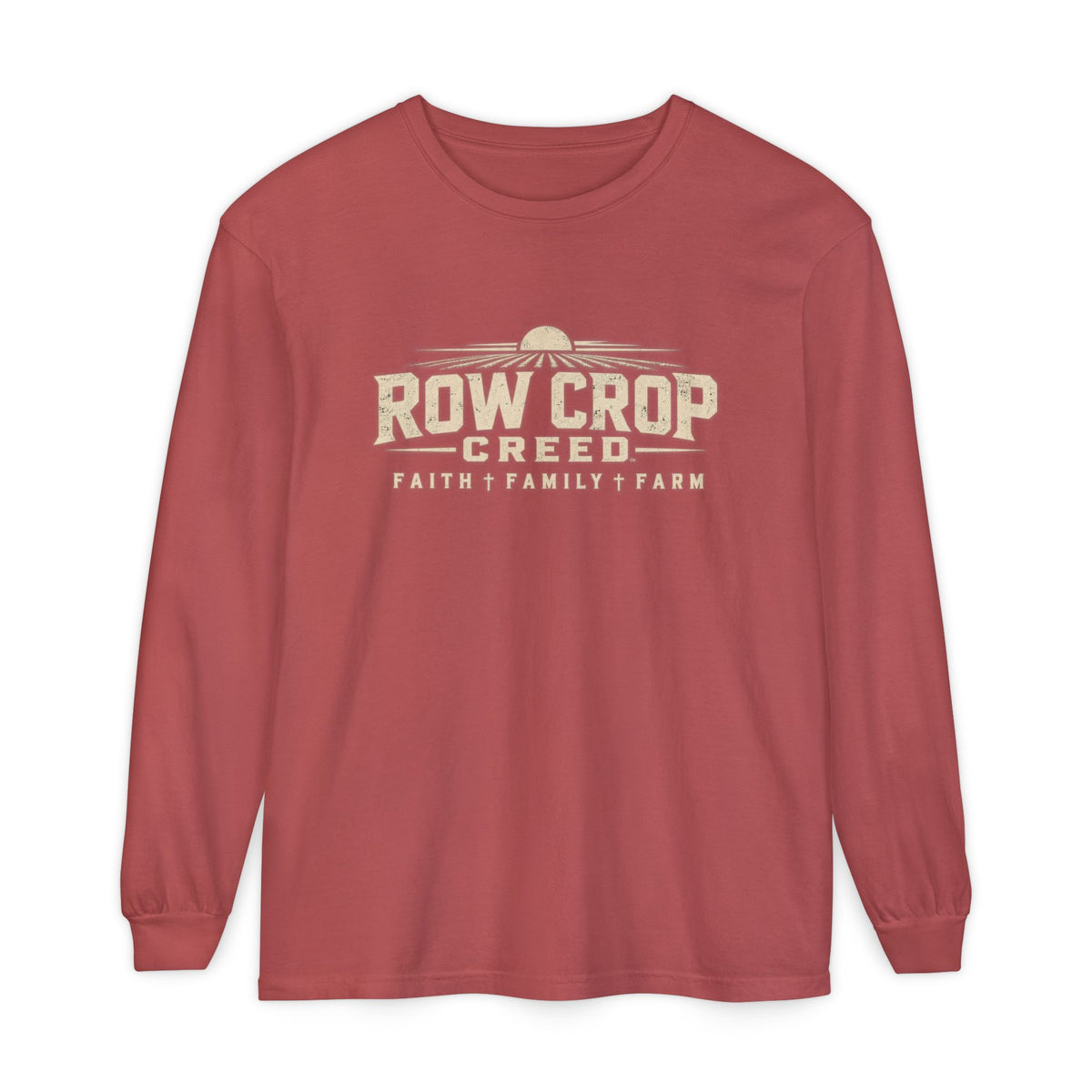 ROW CROP CREED Long Sleeve T-Shirt