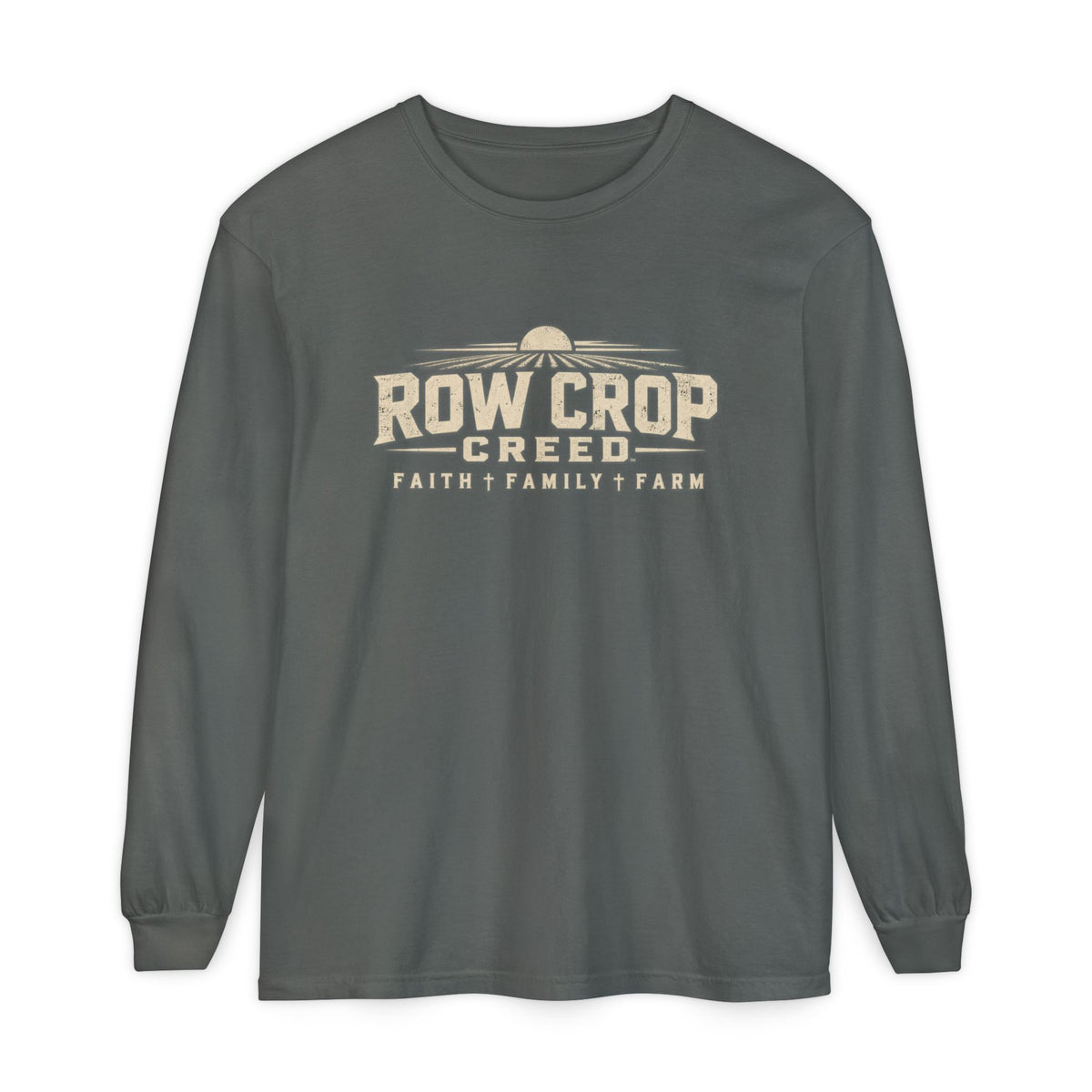 ROW CROP CREED Long Sleeve T-Shirt