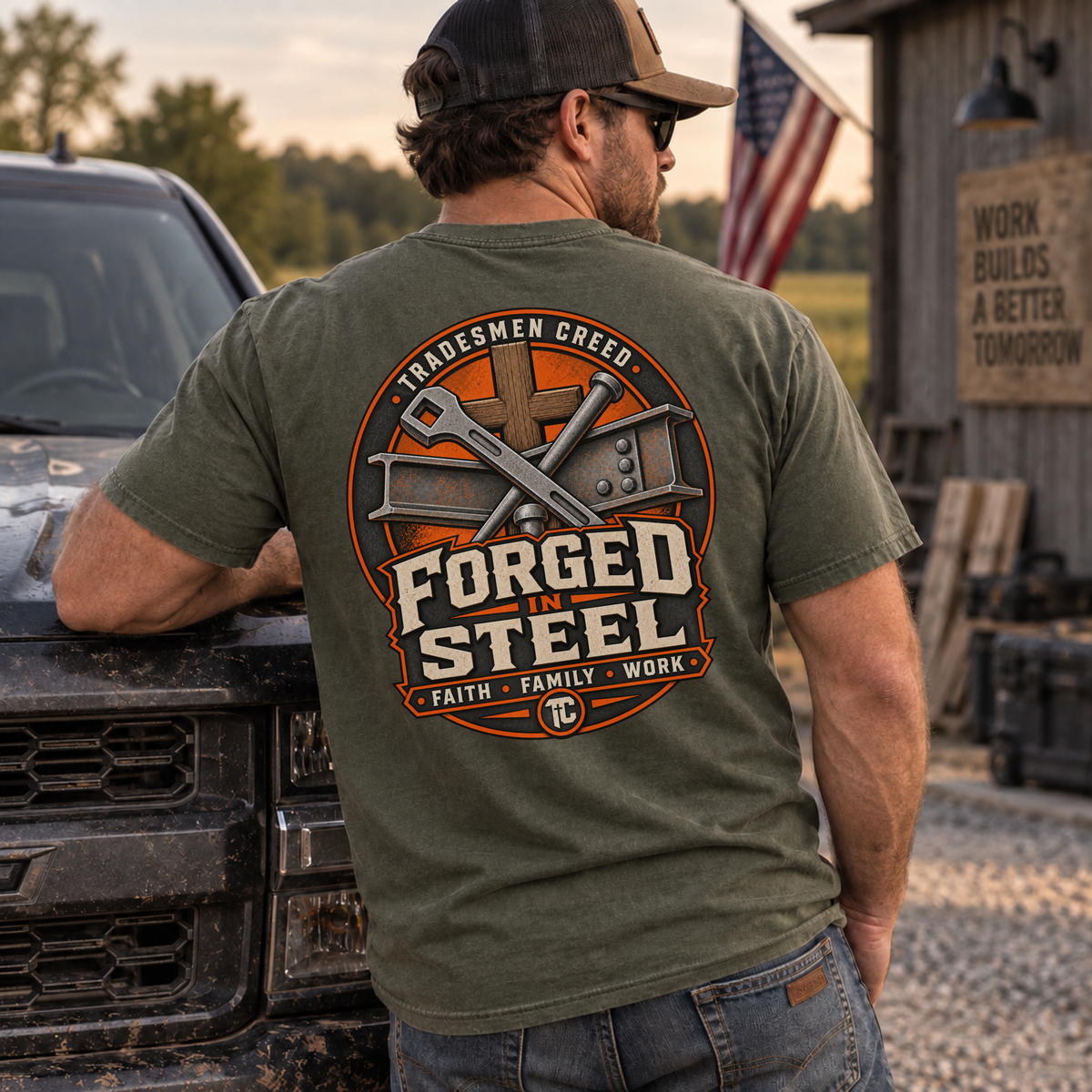 Forged in Steel Ironworkers T‑Shirt