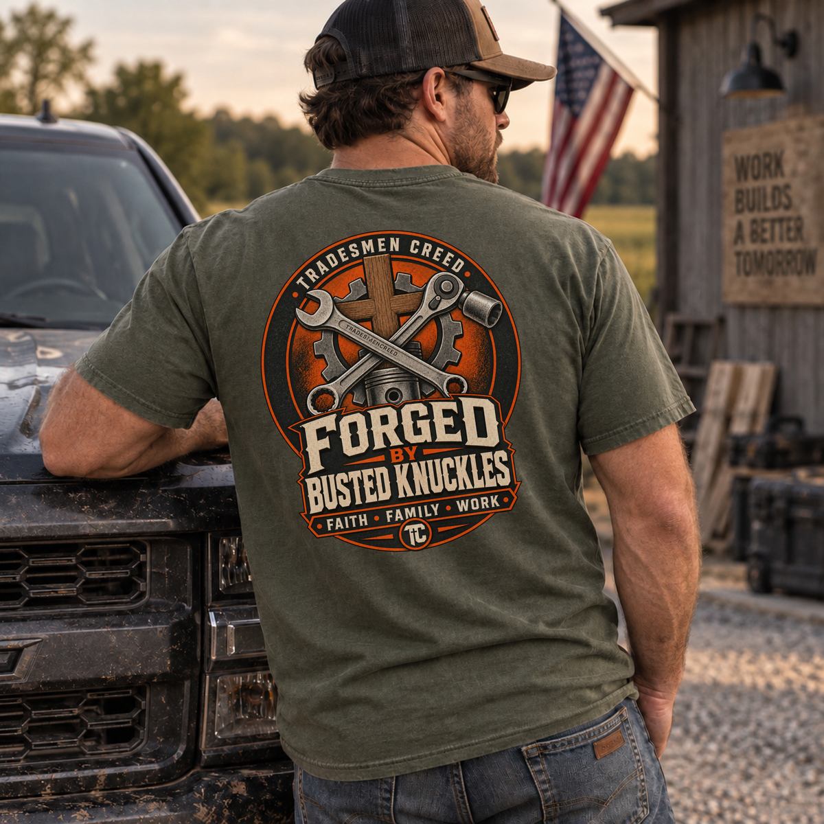 Forged by Busted Knuckles T-Shirt