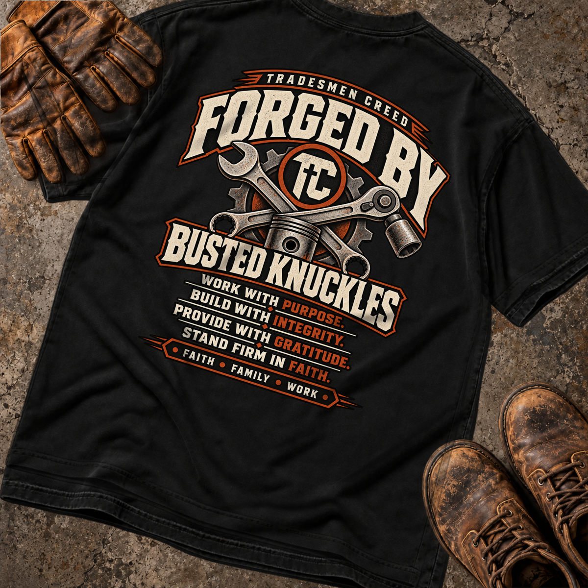 Forged By Busted Knuckles T-Shirt