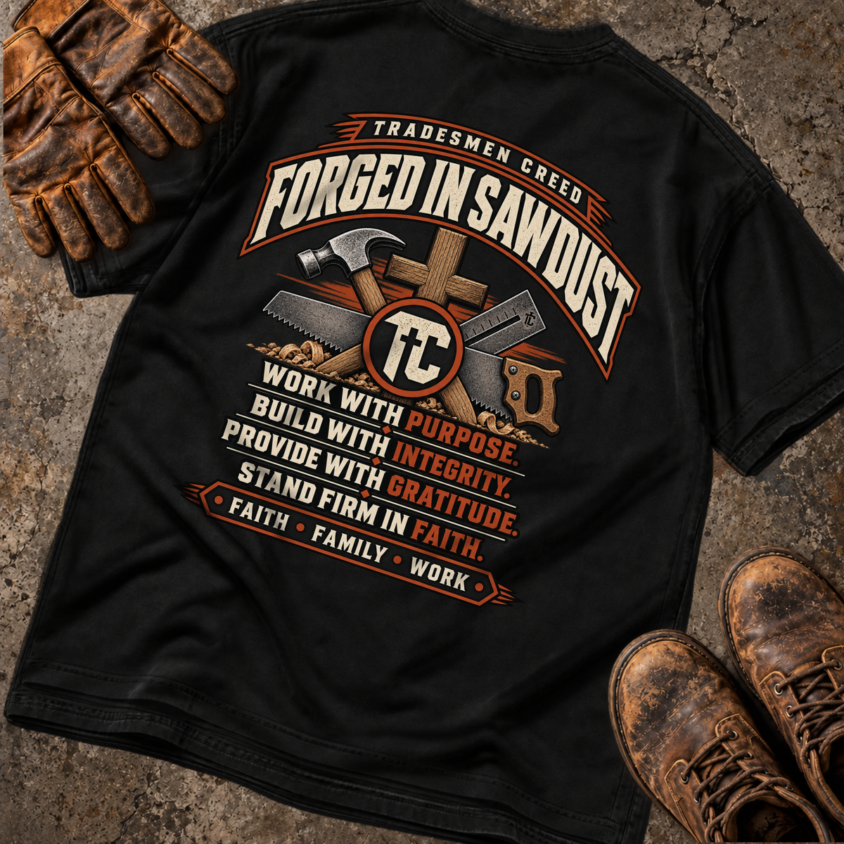 Forged in Sawdust T-Shirt