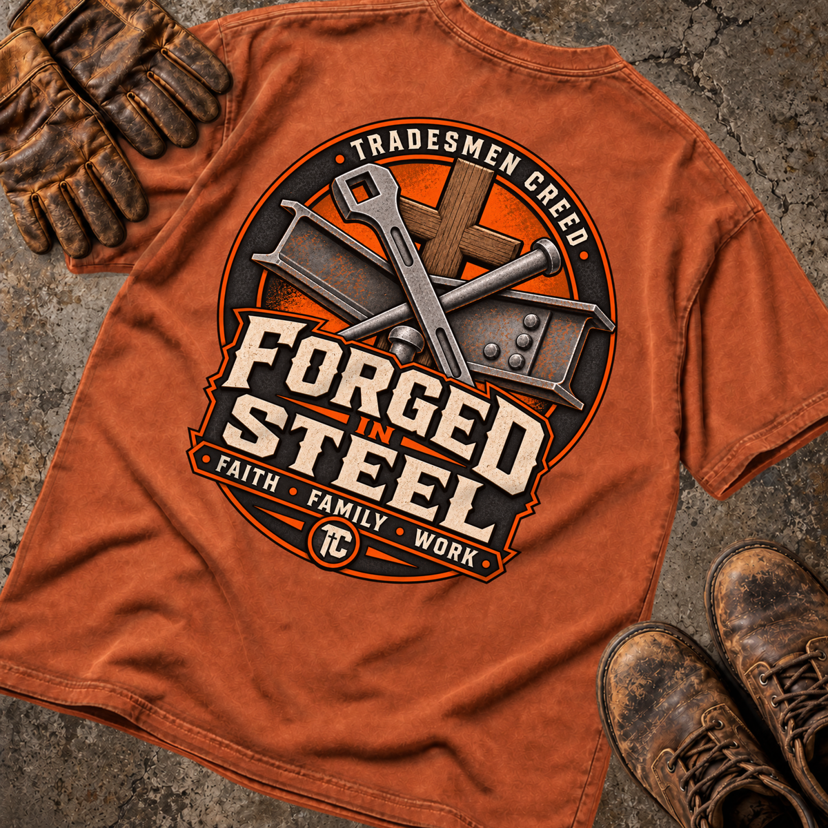 Forged in Steel Ironworkers T‑Shirt