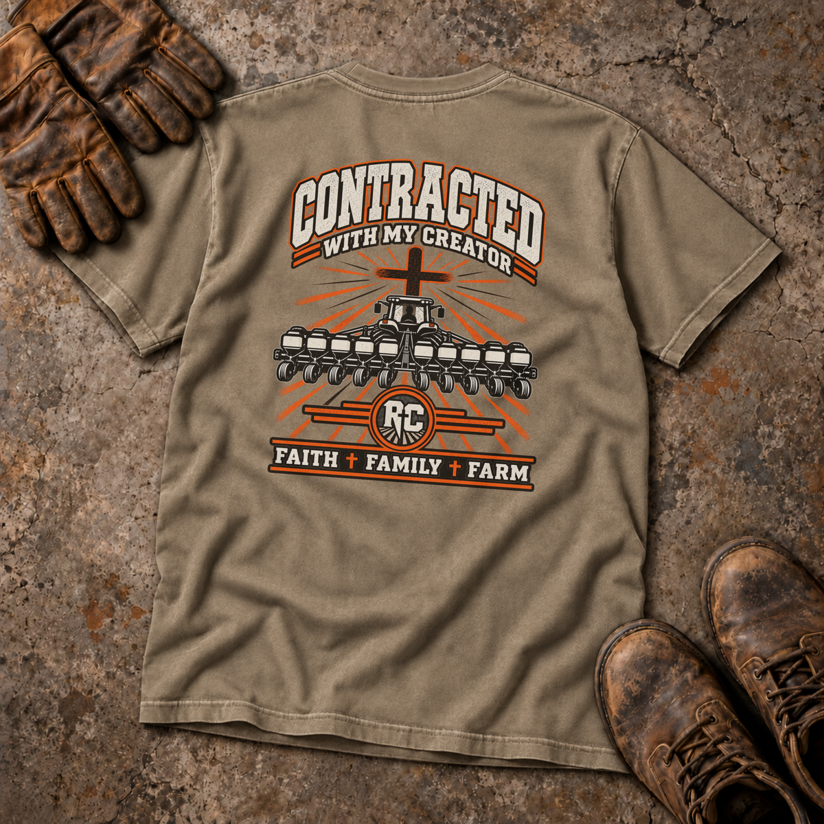 Contracted With My Creator Farm T-Shirt