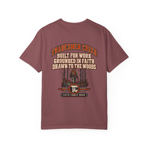 Built for Work, Grounded in Faith, Drawn to the Woods T-Shirt