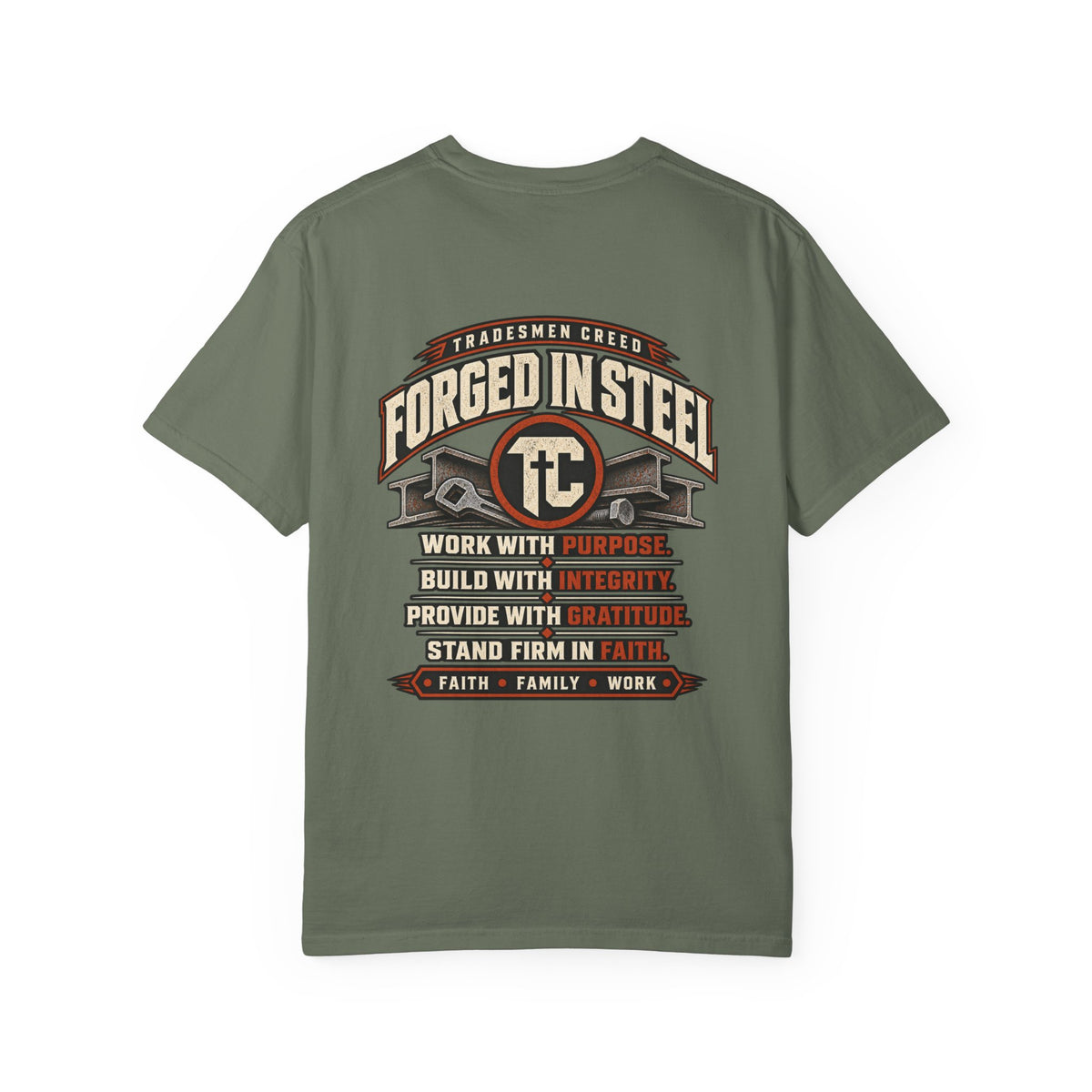 Forged in Steel Ironworker T-Shirt
