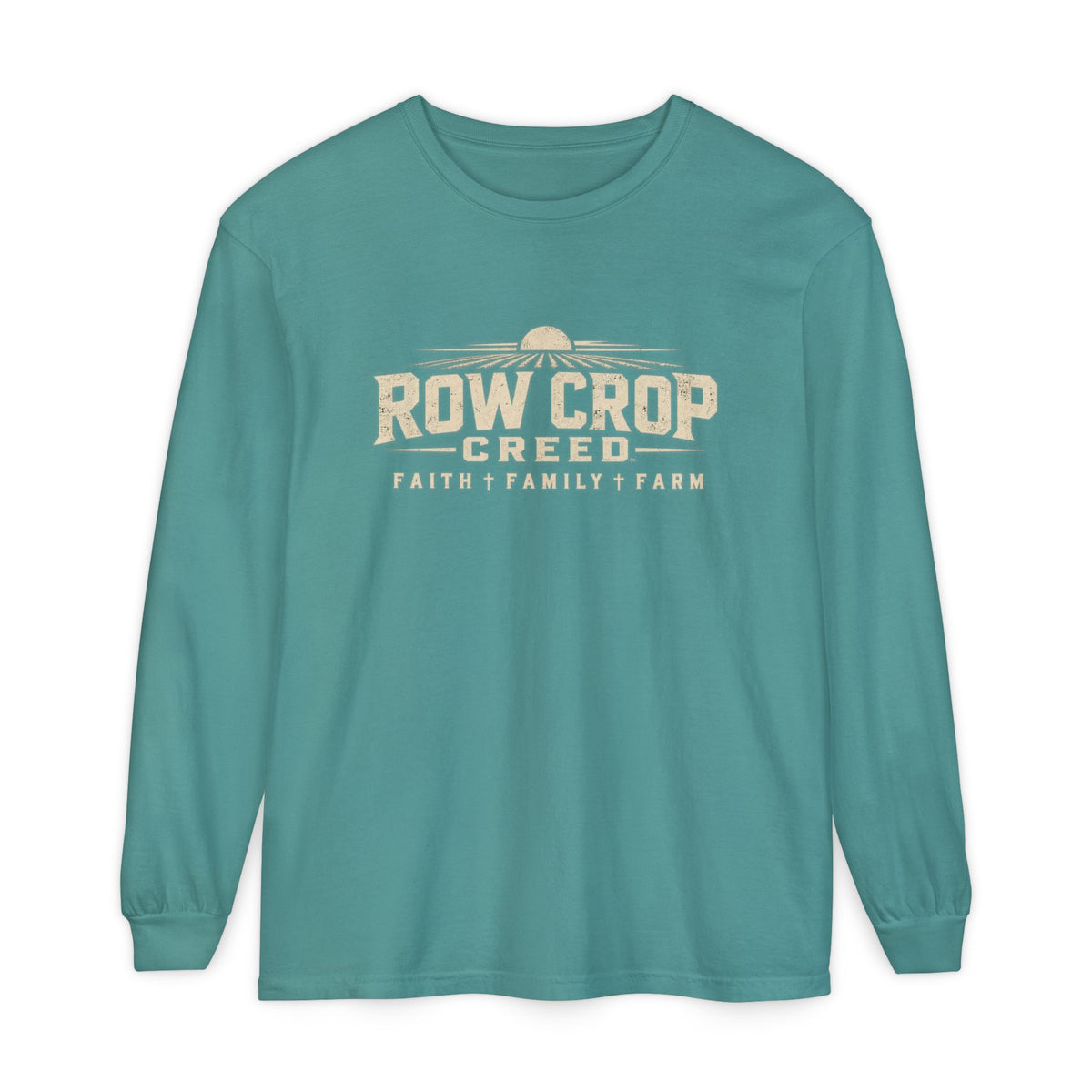 ROW CROP CREED Long Sleeve T-Shirt