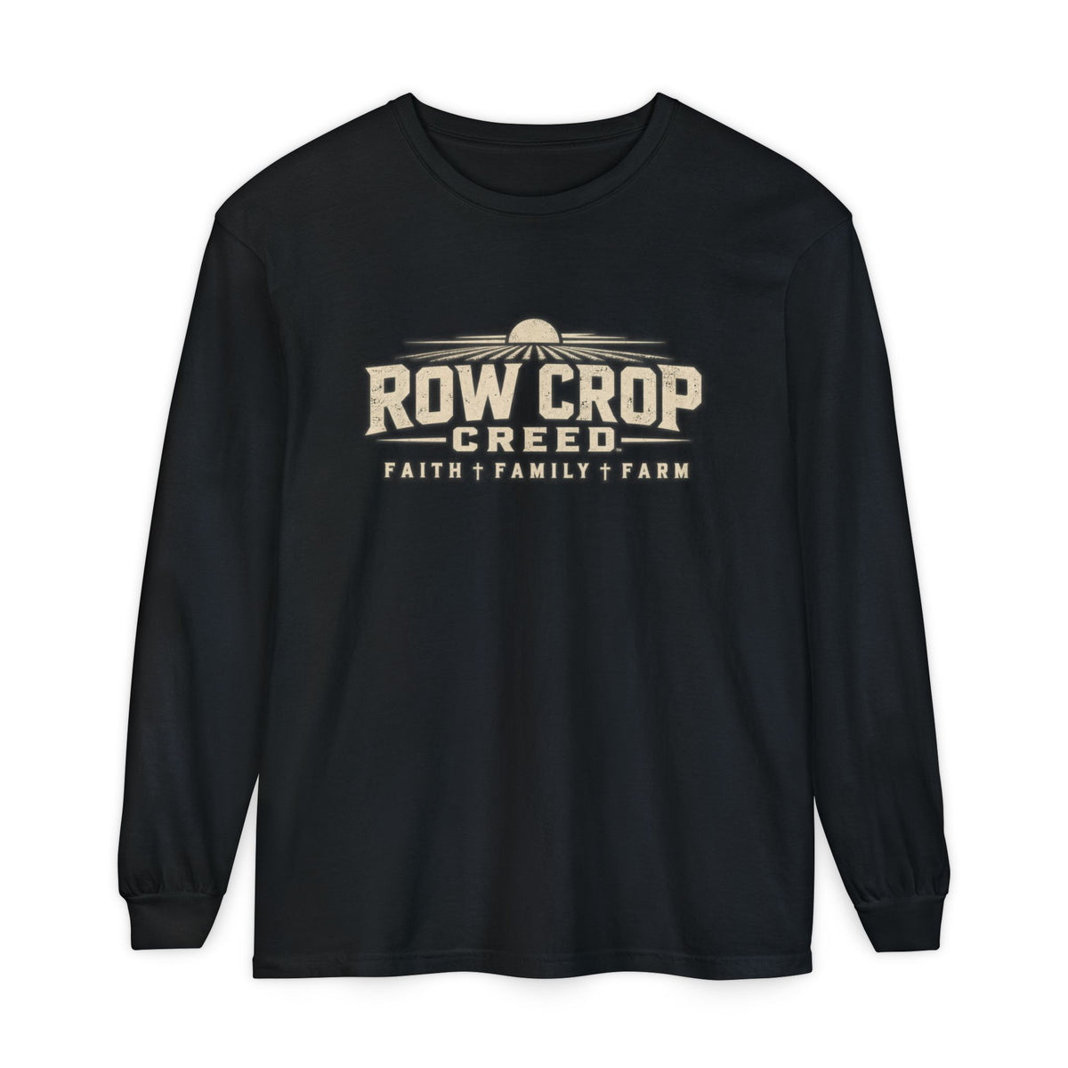 ROW CROP CREED Long Sleeve T-Shirt