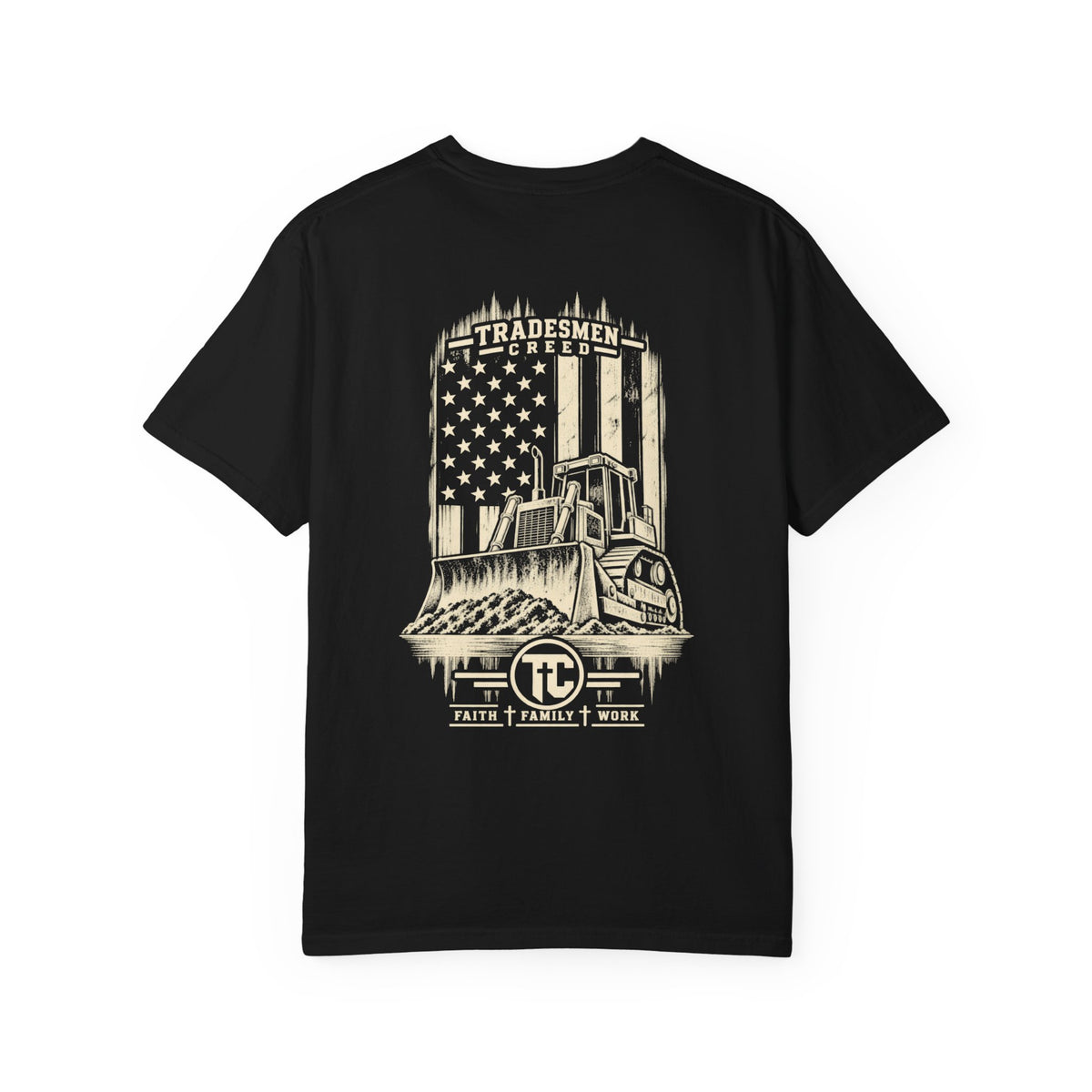 Patriotic Bulldozer T-Shirt