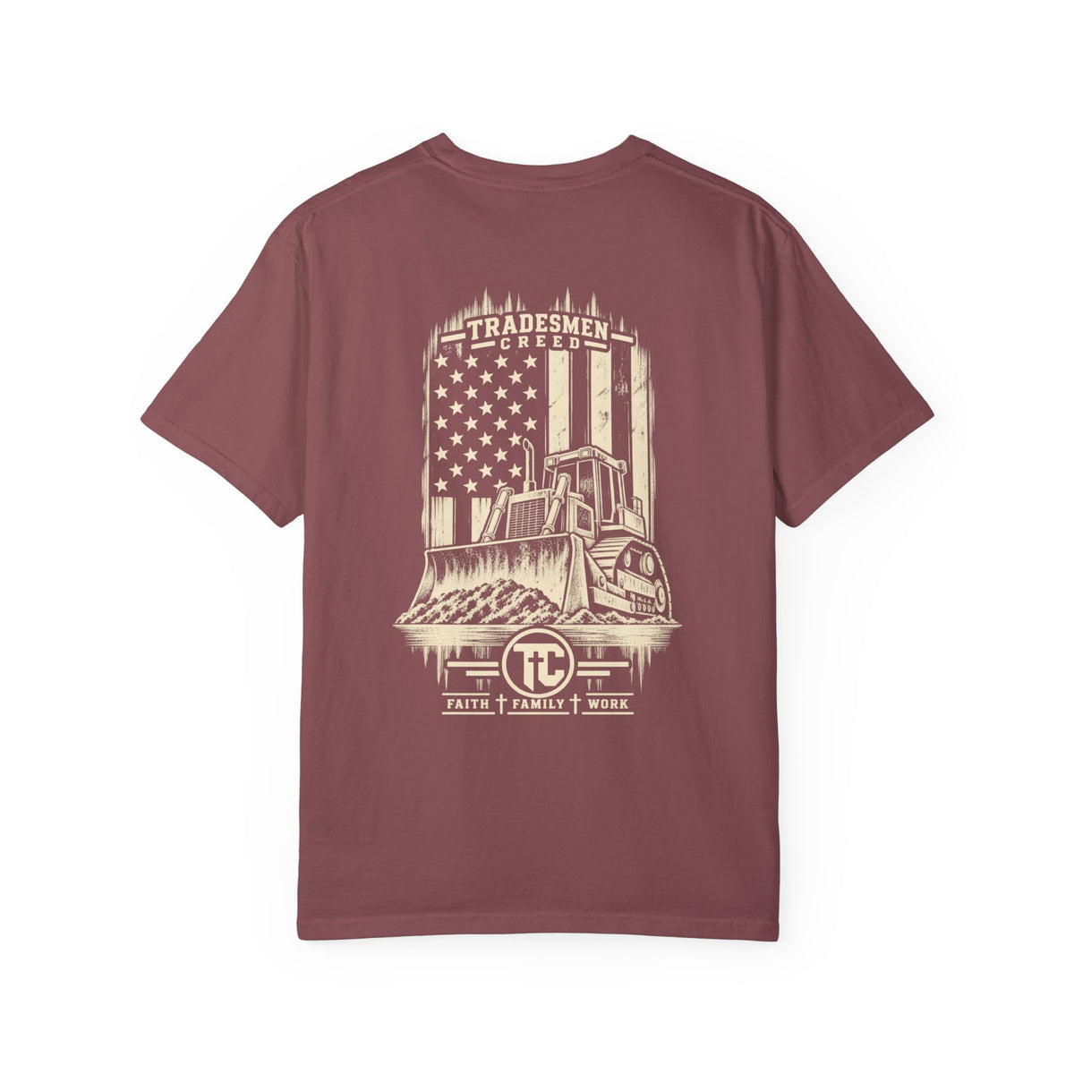 Patriotic Bulldozer T-Shirt