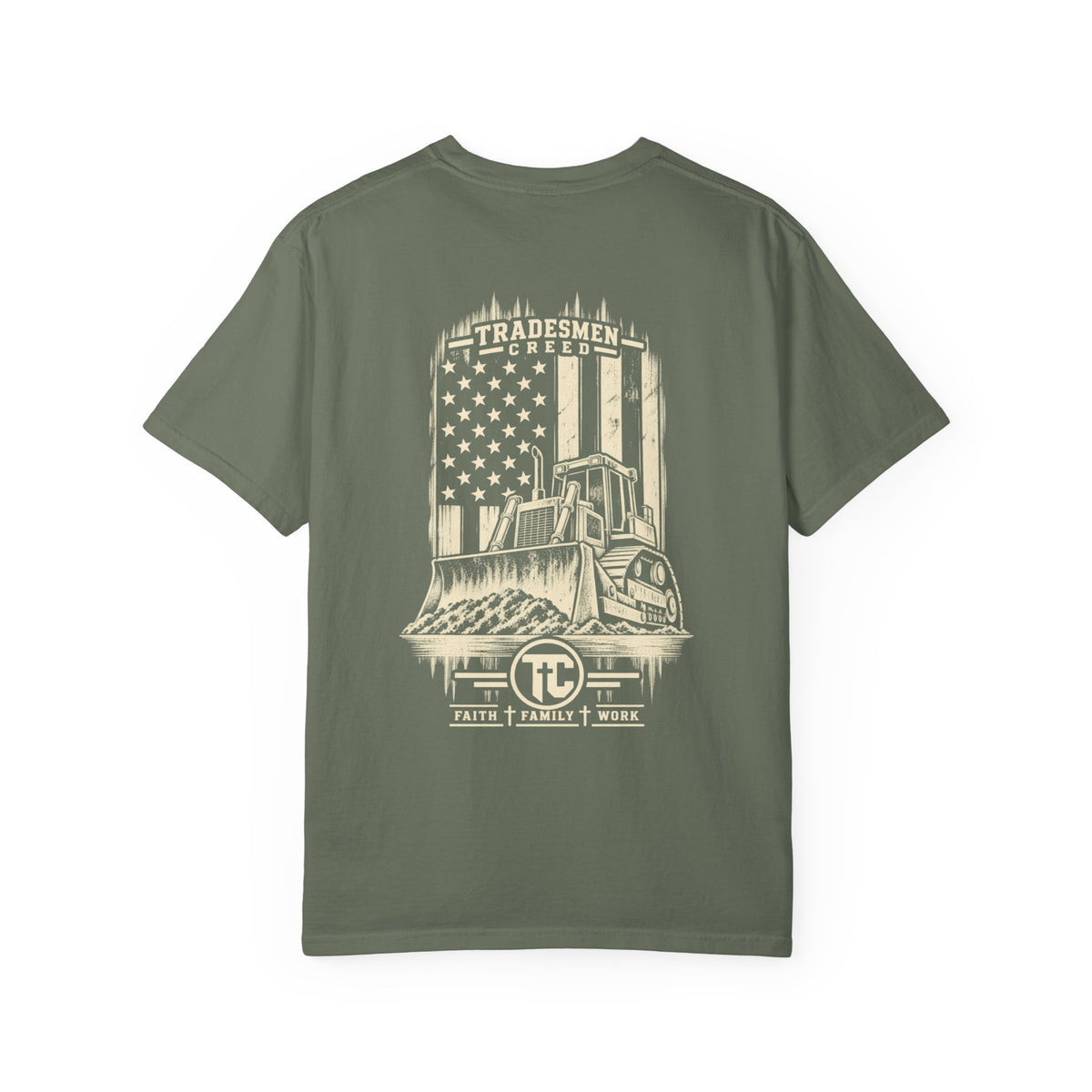 Patriotic Bulldozer T-Shirt